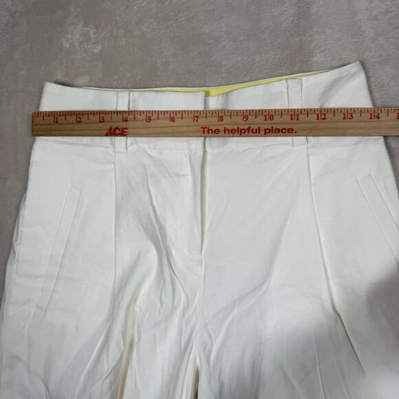 Diane Von Furstenberg DVF Holly Culotte Cropped Pants Ivory Women's Size 2 - Picture 8 of 10